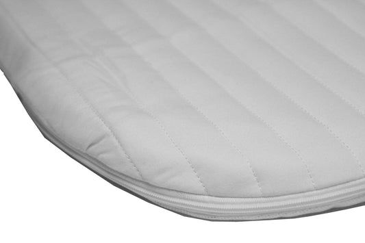 71 x 40 x 4 cm,Moses Basket Mattress  Ambassador Foam base,  Microfibre Cover. reduced