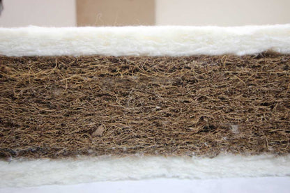 NaturalStart- "Fully Natural"  Cot Mattress - Coir and Lambswool- Natural Waterproof  Cover  - Six Sizes-nightynite.myshopify.com